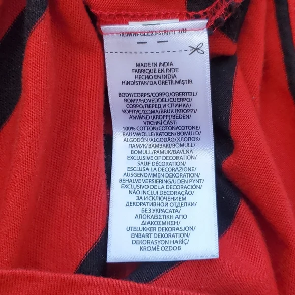 Polo Ralph Lauren Long Sleeve Hooded Pullover Polo Red Black Stripe Youth 6 - Picture 7 of 8
